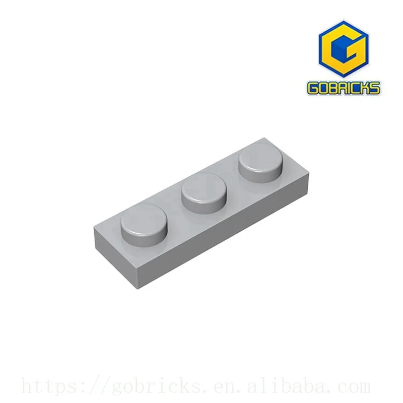Placa Gobricks GDS-503 1x3 compatible con lego 3623 piezas de bloques de construcción DIY para niños Placa de partículas DIY