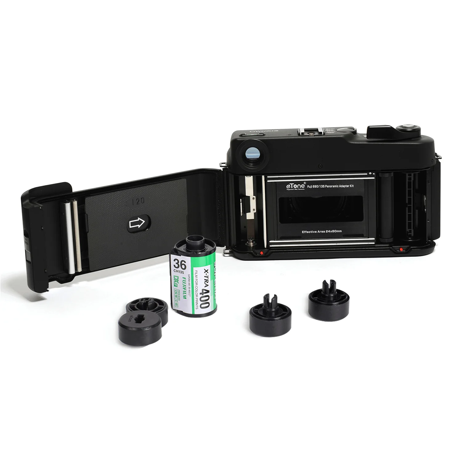 eTone Kit adaptador para cámara Fujifilm 690 6x9, formato medio de 120mm a 135mm, película fotográfica