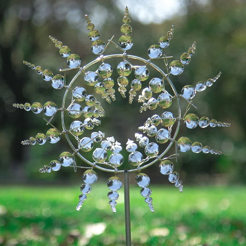 Spinner de viento giratorio,molino de viento,molinillo viento jardin,decoraciones de jardín al aire libre, arte de jardín de Metal,decoracion jardin exterior