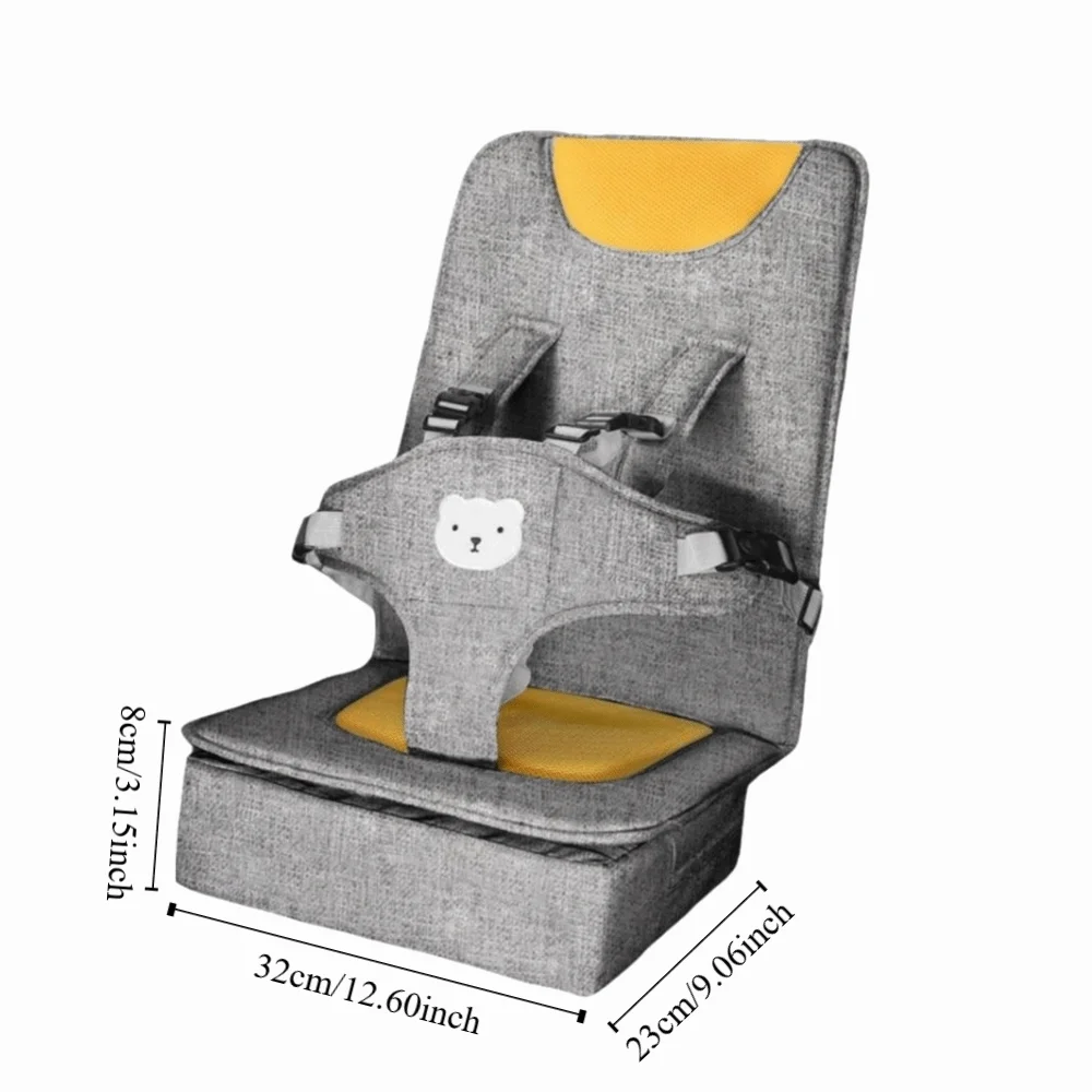Asiento de Bebé Portátil de Diseño Sencillo y Seguro, Fácil de Usar, Ideal para Viajes, Asiento Infantil Plegable con Cojín de Soporte, Elevador Infantil para Niños