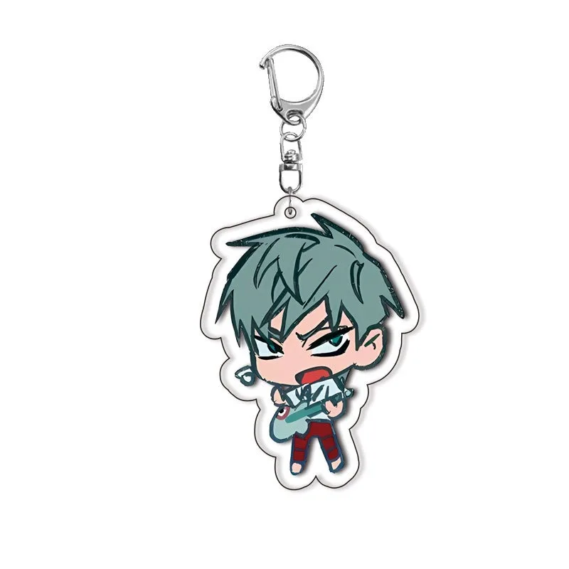 6 unids/set Anime Alien Stage llavero hombre llavero para accesorios lindo bolso colgante llavero acrílico dibujos animados para venta al por mayor