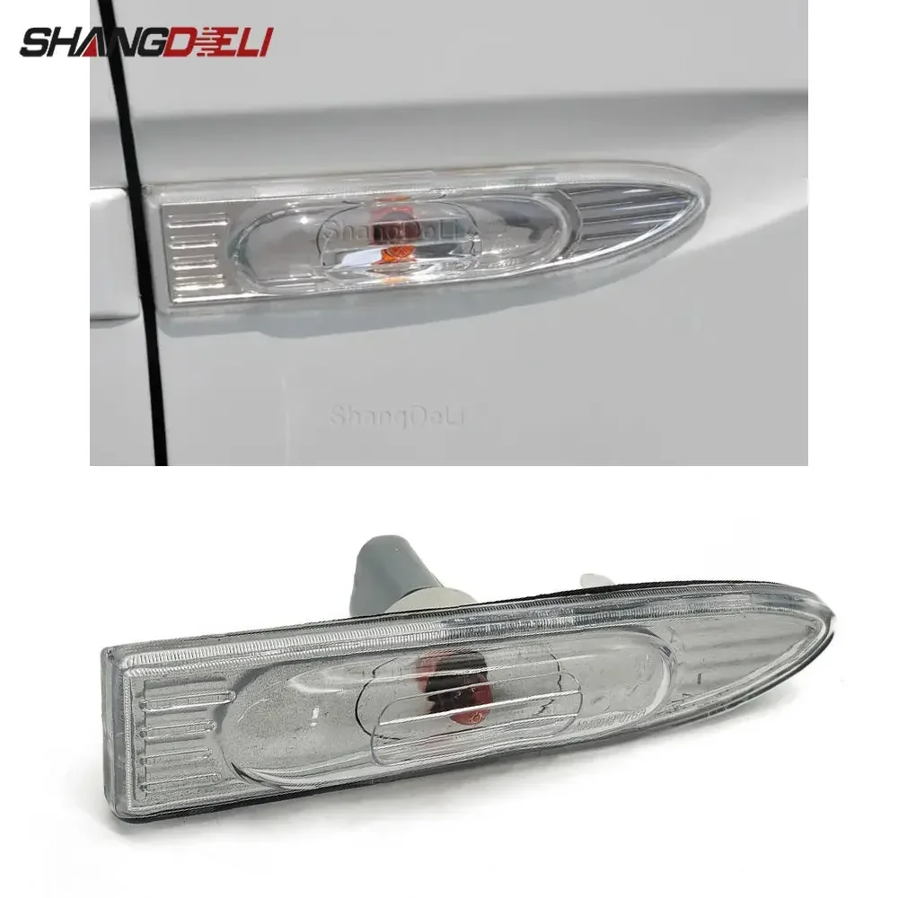 1 par de luces de guardabarros de coche, lámpara de señal de giro lateral, repetidor indicador para Hyundai Accent 2007 2008 2009 2010 2011 923031E000