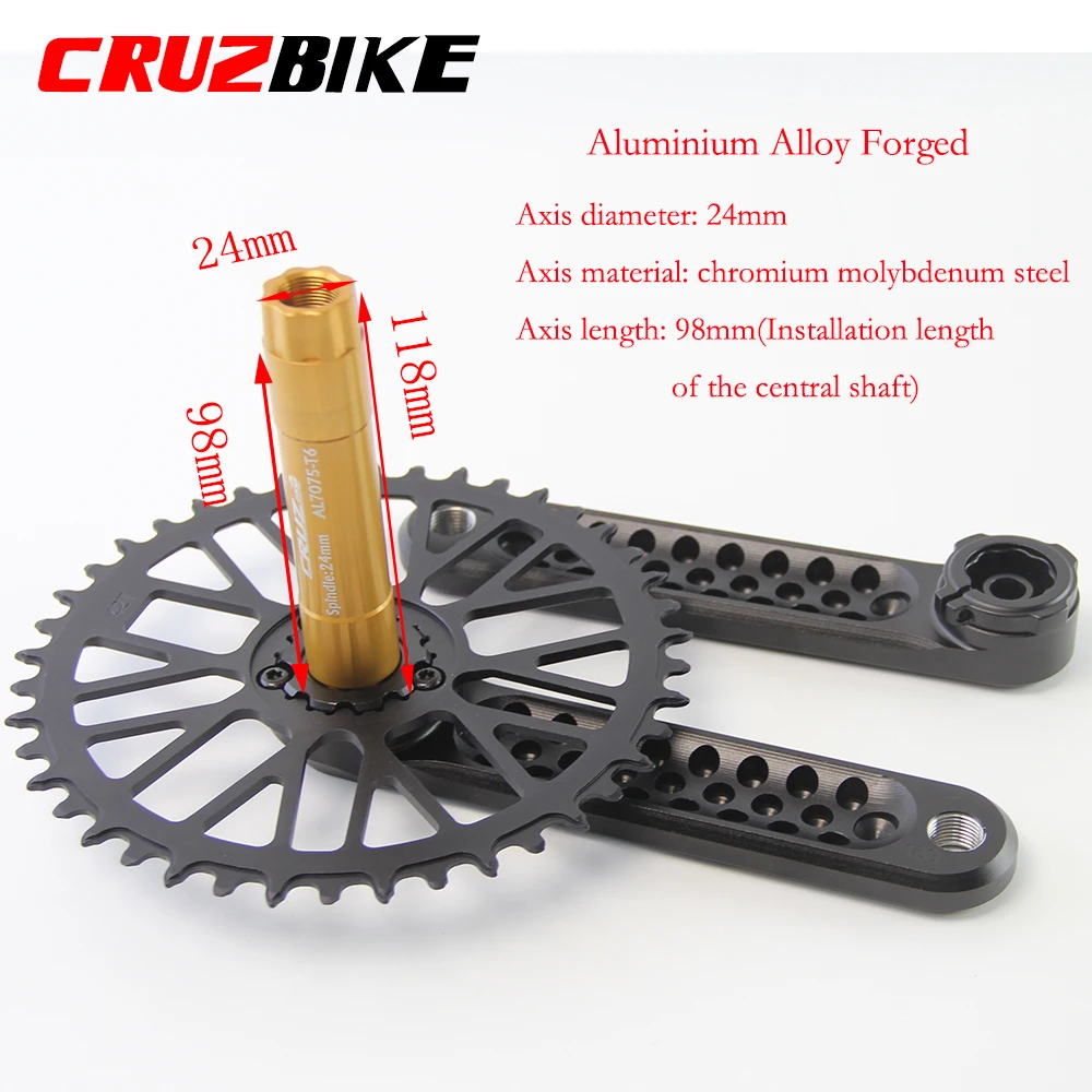 Juego de bielas para bicicleta de carretera, plato con soporte inferior, 155/160/165/170/175mm, 9/10/11/12 velocidades