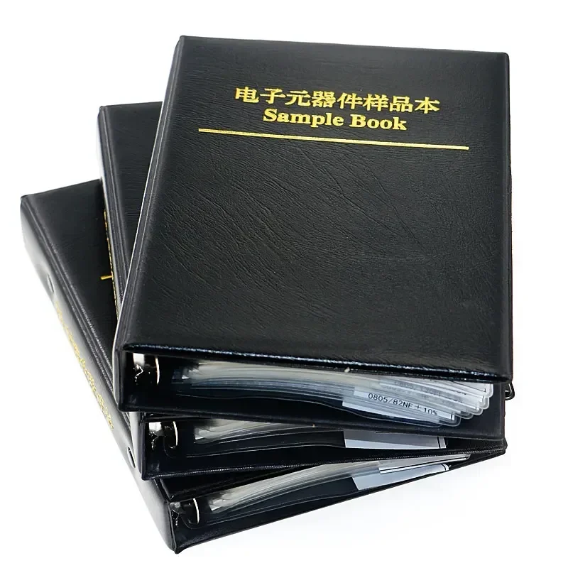 0402 0603 0805 1206 2512 SMD SMT Chip Kit surtido de resistencias fijas 0R-20M Libro de muestras Smd