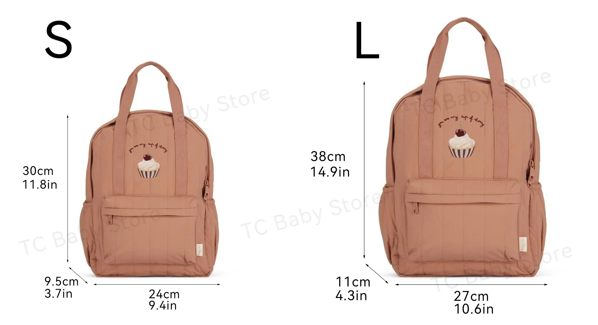 Mochila KS para bebé, novedad de 20224, mochila escolar para niños, bolsas de guardería, marca de viaje, mamá, cereza, limón, almacenamiento para niños y niñas