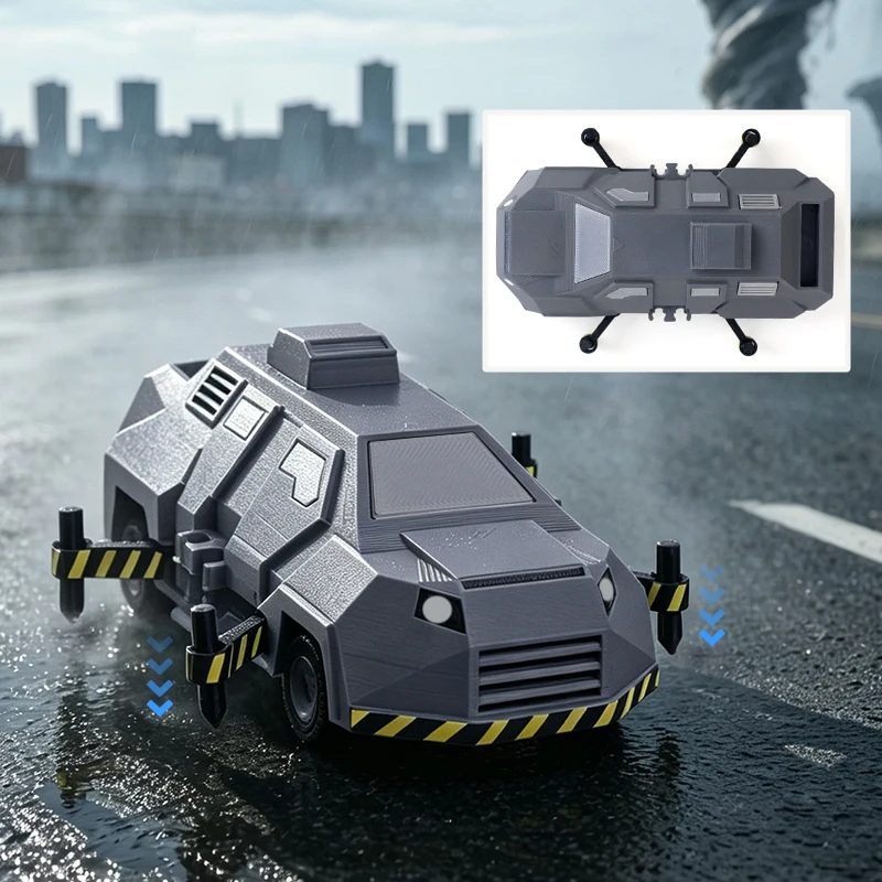 Modelo de Vehículo Blindado Storm Interceptor Titus Tornado Chaser, Réplica de Película, Juguete Coleccionable, Regalo