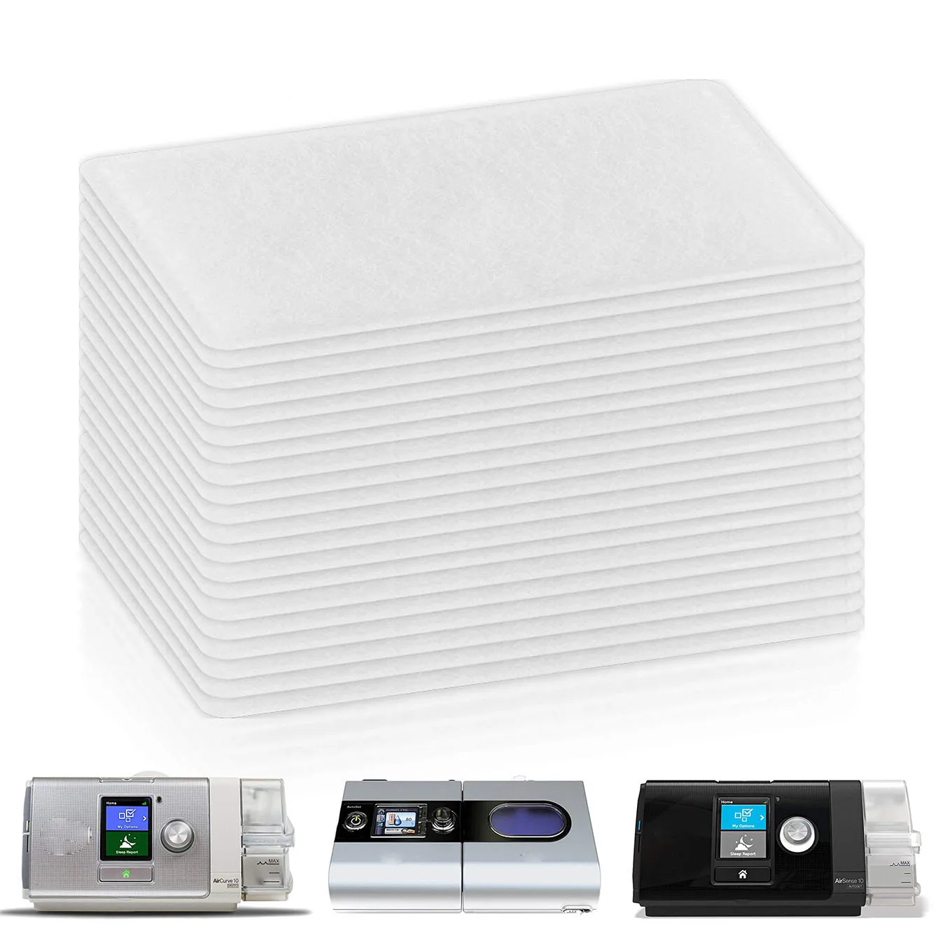 Filtro de Algodón de Repuesto para CPAP Compatible con AirSense S11 S10, Membrana de Filtro de Polvo para Máquina de Apnea del Sueño, Accesorio de Repuesto