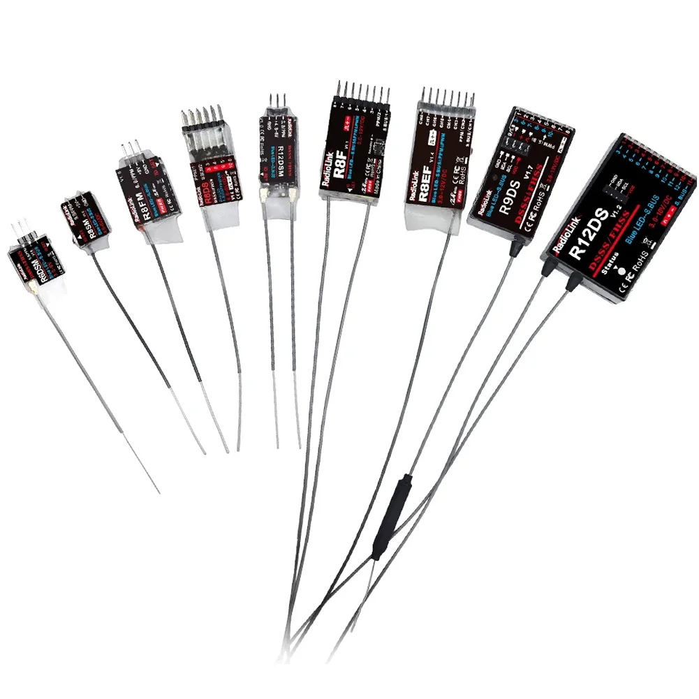 Radiolink R12DSM R12DS R9DS R8SM R8EF R8FM R8F R7FG R6DSM R6DS R6FG R6F R4FG R4F Receptor Rc 2,4G señal para transmisor RC AT9S