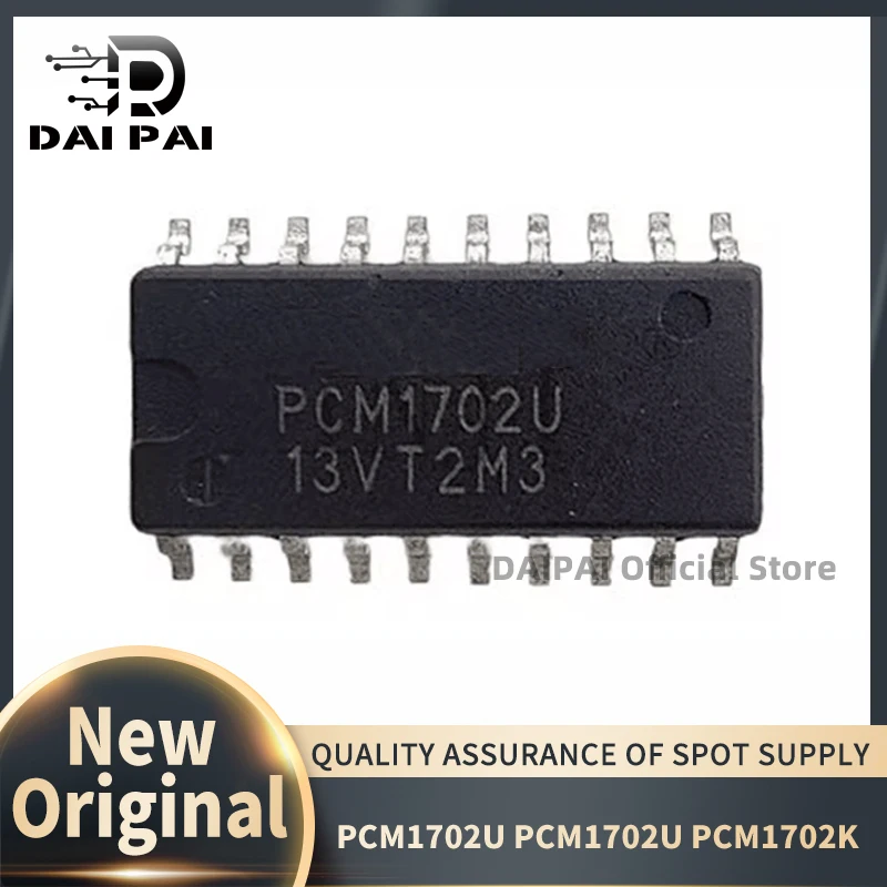(5 unids/lote) 100% nuevo chip de decodificación de Audio original PCM1702 PCM1702U PCM1702K SOP20
