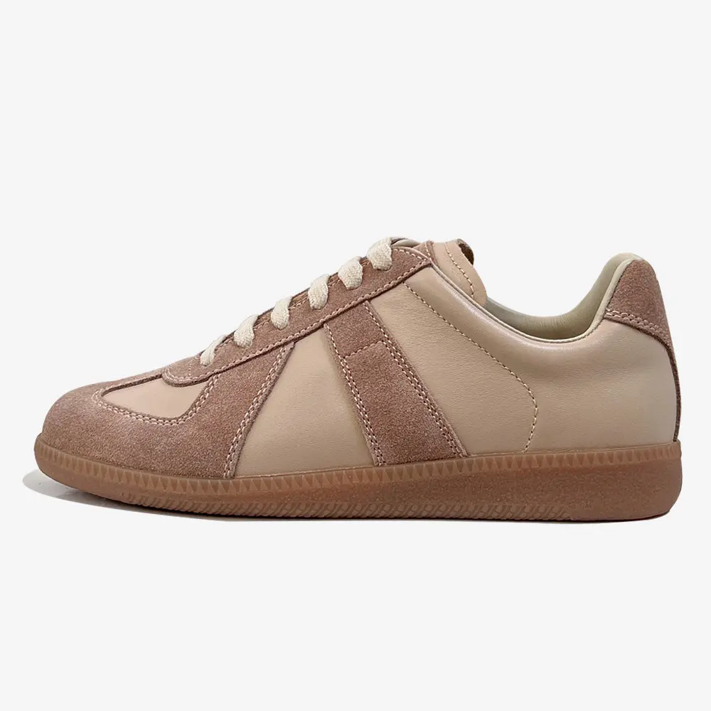 Zapatillas Retro GAT Hechas a Mano de Cuero Genuino, Zapatillas de Deporte del Ejército Alemán, Zapatos Casuales Planos y Suaves de Lujo para Hombre y Mujer, para Caminar en Primavera y Otoño