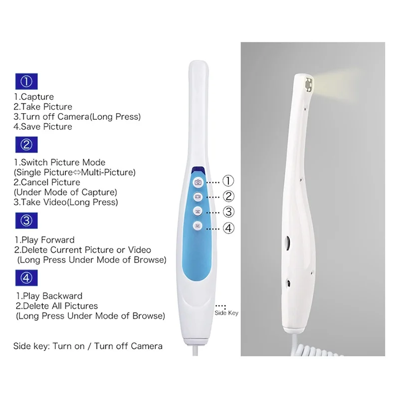 Cámara Intraoral Dental Todo en Uno JUMTOP, Monitor LCD Digital de 17 Pulgadas con Soporte de Brazo