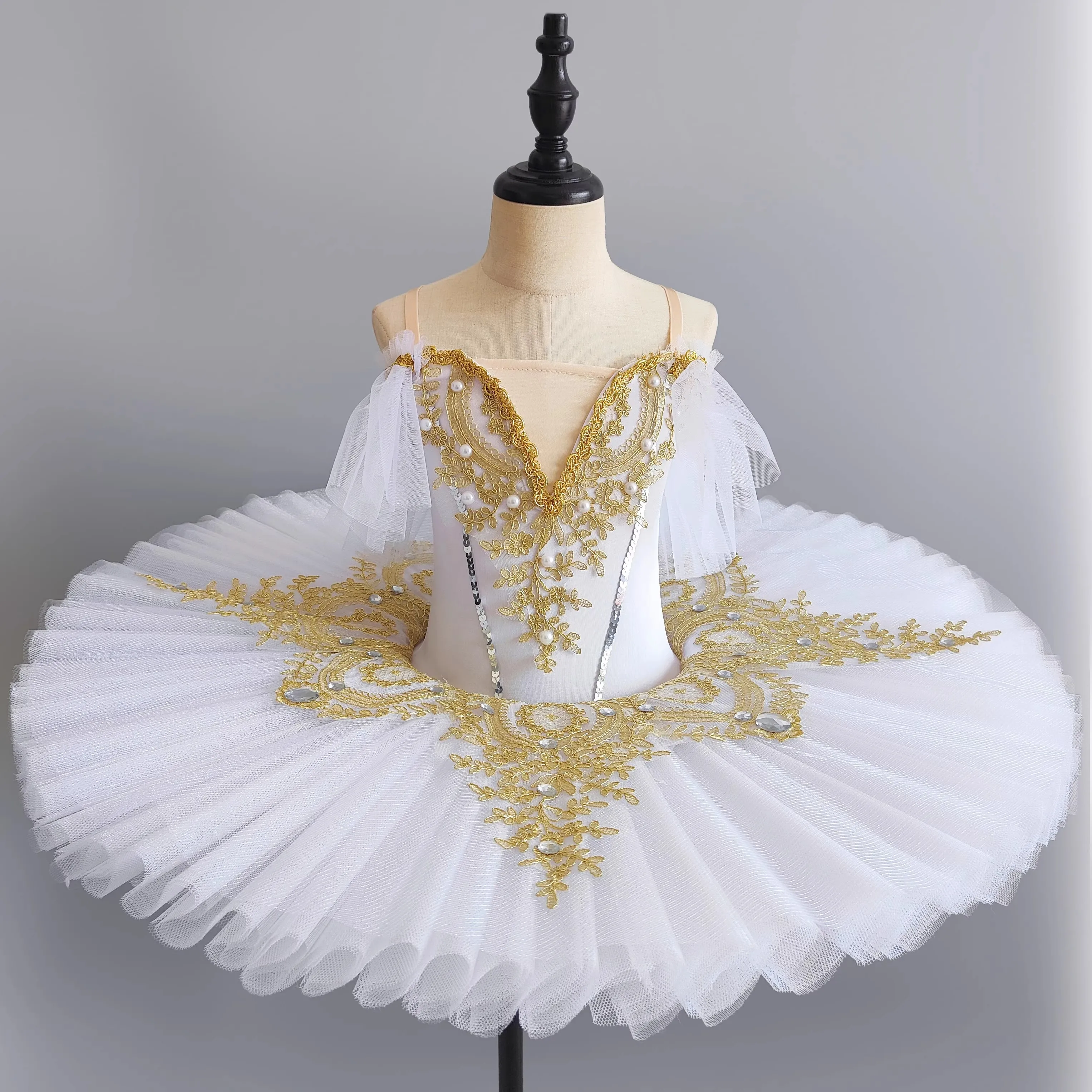 Tutú de Ballet profesional para niñas, plato azul y rosa, tutú de panqueque, vestido de fiesta de bailarina, traje de baile de Ballet para mujeres y niños