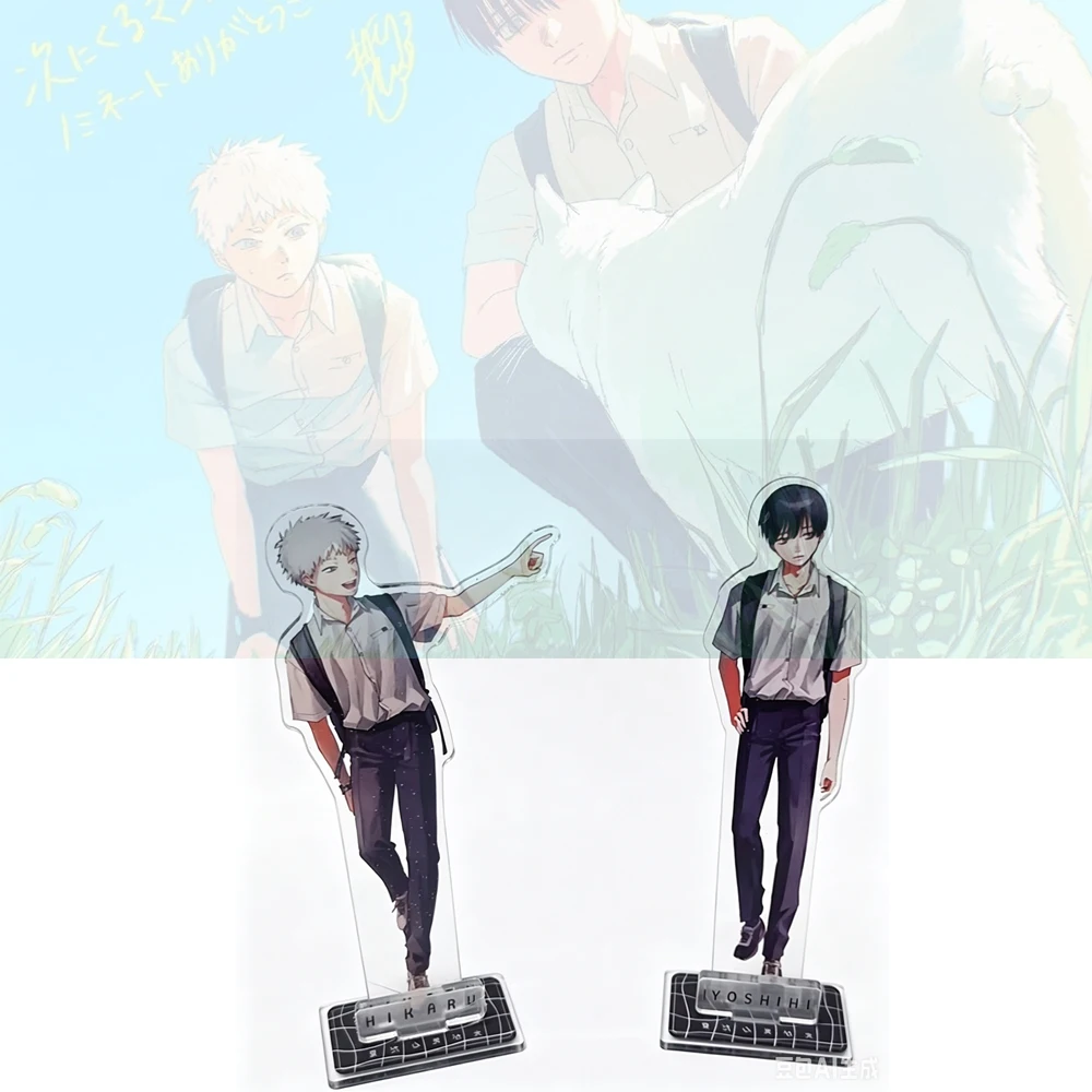 Set de 2 Figuras de Acrílico de Anime, Modelo de Escritorio, de Hikaru Indo y Tsujinaka Yoshiki, del Anime 'The Summer Hikaru Died', Lindas y Decorativas