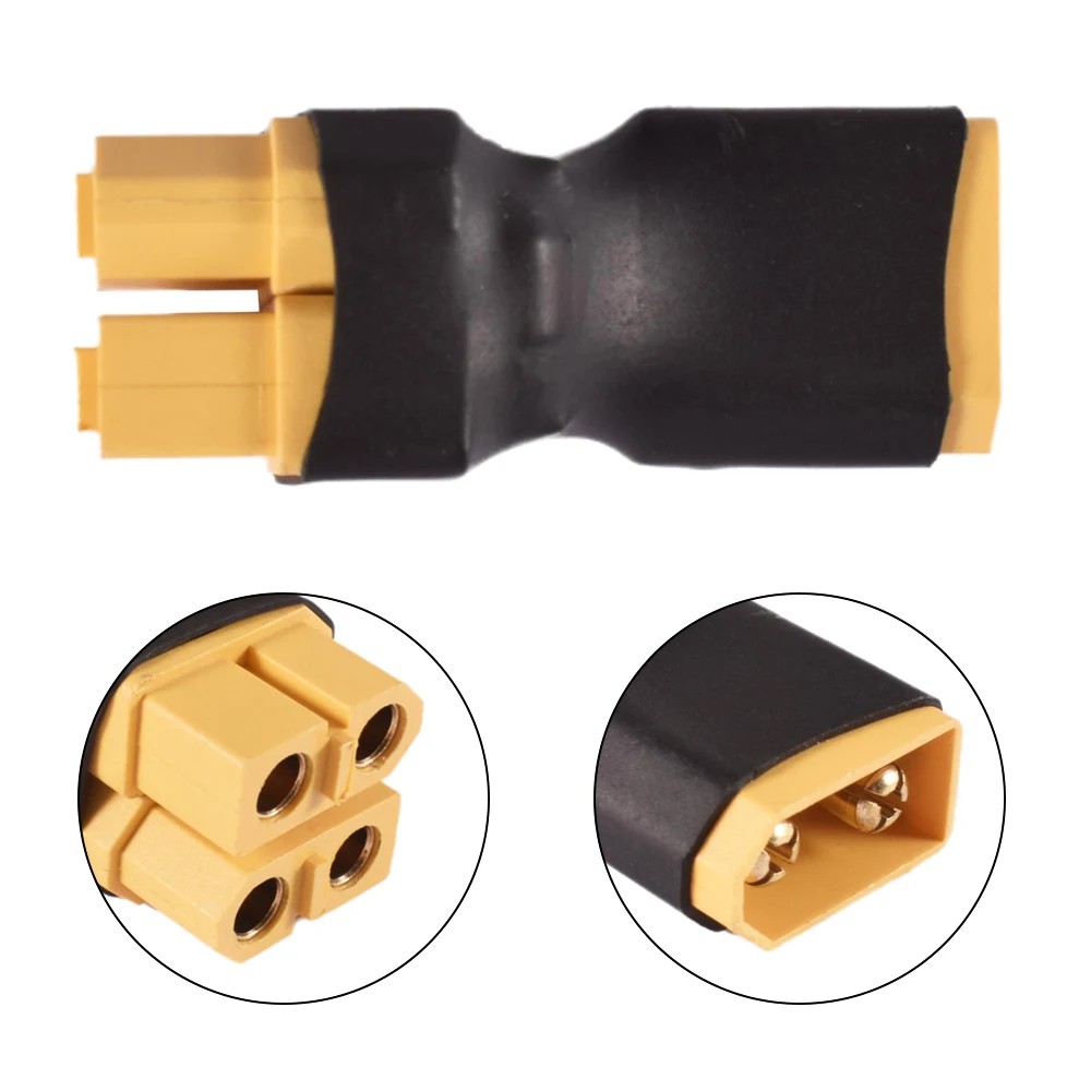 9IMOD 1/2 Uds XT60 T conectores adaptadores paralelos/serie sin cable 1 hembra a 2 macho/1 macho a 2 enchufes hembra para batería Lipo RC