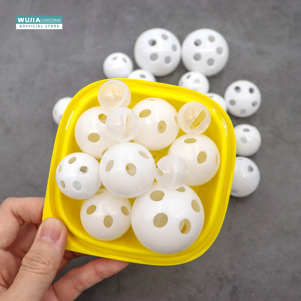30/50/100 Uds sonajero de plástico bolas de campana chirriador juguetes para bebés DIY sonajero cuentas fabricante de ruido reparación arreglar perro muñeco de peluche suministros para bebés