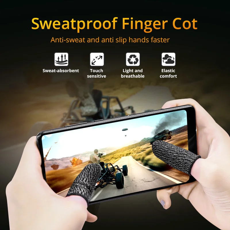 Fundas para Dedos de Controlador de Juegos para PUBG, Resistentes al Sudor, Antiarañazos, Sensibles al Tacto, Guantes para Pantalla Táctil Móvil
