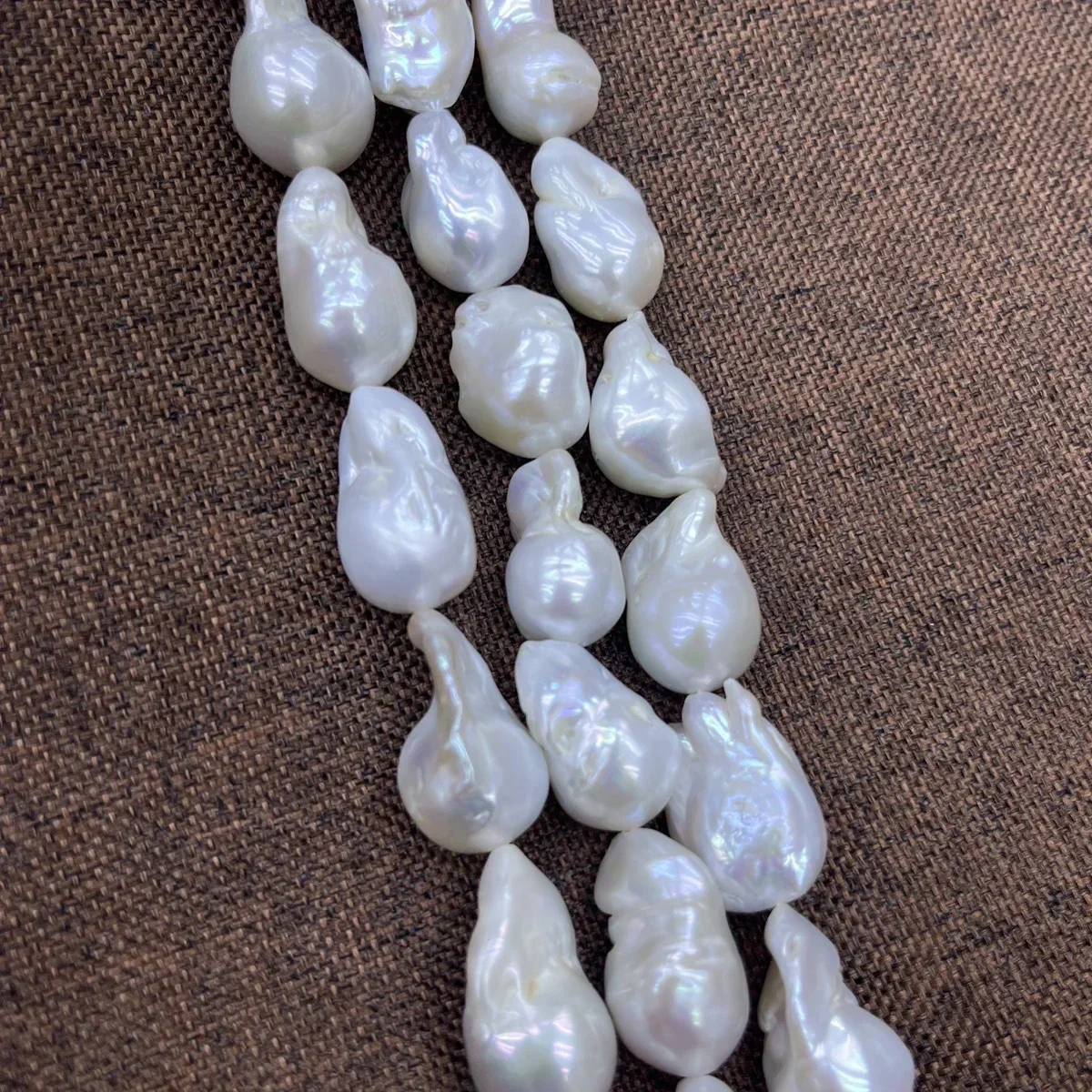 Perlas Naturales de Agua Dulce Barrocas en Forma de Cola de Pez de 16x17mm-18x30mm, Venta al por Mayor de Fábrica, para Fabricación de Joyería, Collares, Pulseras y Accesorios DIY
