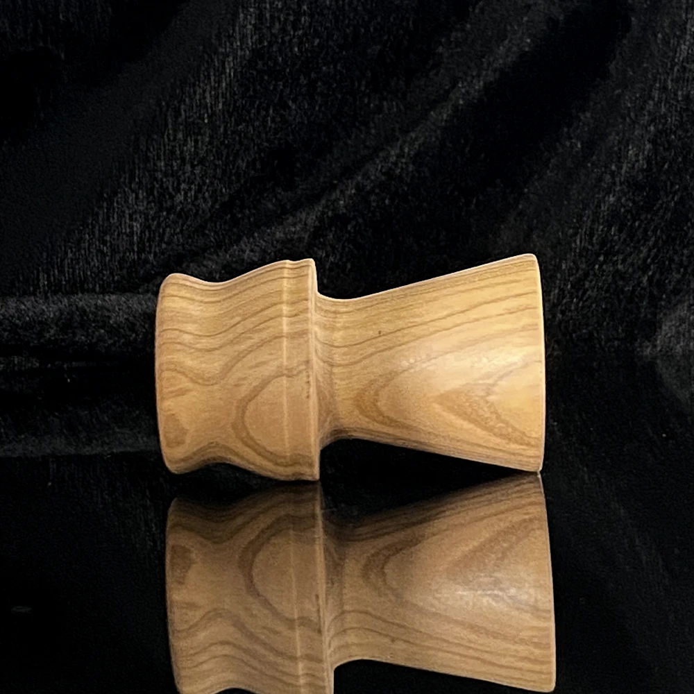 Mango de cepillo de madera de olivo estilo Shanluan, kit de afeitado BOTI, en stock, no hay personalización disponible.