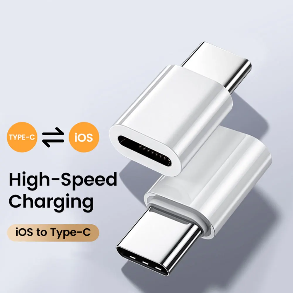 2 uds USB C a Lightning adaptador Lightning hembra a tipo C macho convertidor conector de carga de alta velocidad para iPhone 15 16