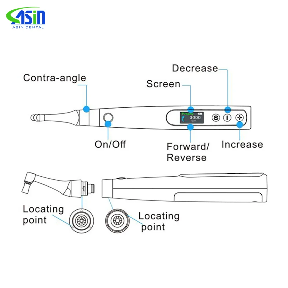 DEASIN-piezo de mano de Pulido Dental inalámbrico eléctrico para limpieza y pulido de dientes, pulidor Dental, Motor de profilaxis