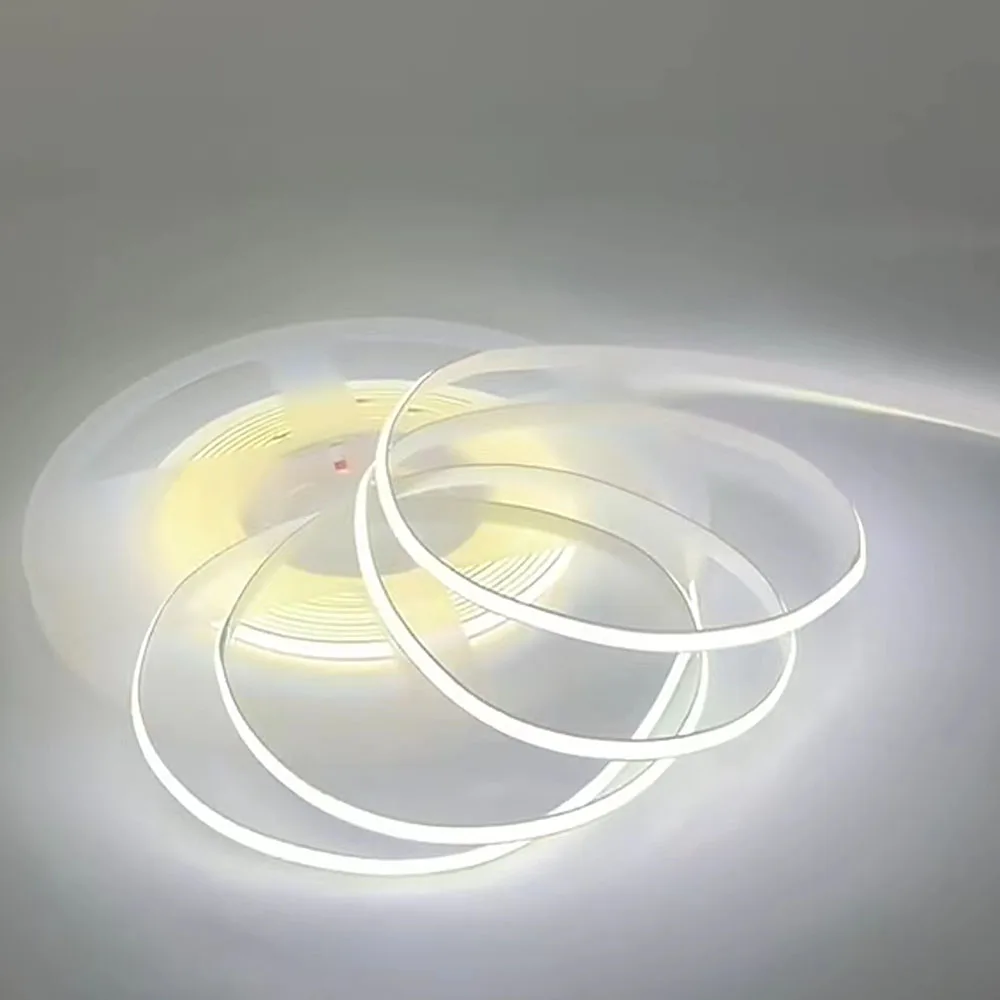 Tira de luz COB de 5V y 5mm, cinta regulable, 320 Leds/m, barra de luz Flexible para iluminación decorativa, 3000K, 4000K, 5700K