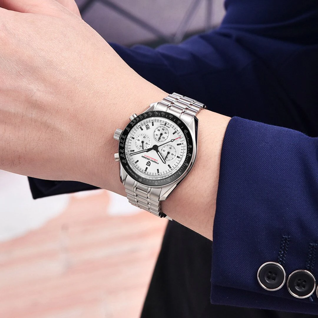 Reloj PAGANI DESIGN 2026 Nuevo V5 PD1701 para Hombre, Reloj de Cuarzo de Lujo, Deportivo, Cronógrafo, Cristal de Zafiro AR, Resistente al Agua 100M