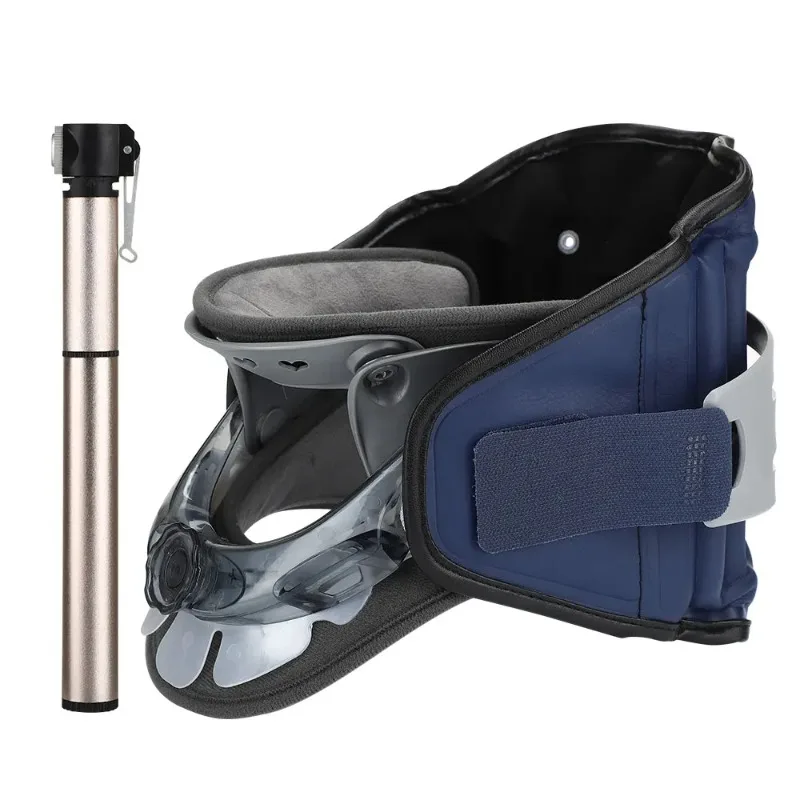 Dispositivo de tracción Cervical inflable, Collar de corrección de columna vertebral ajustable, bomba de aire, soporte de estiramiento del cuello, Brace, alivio del dolor