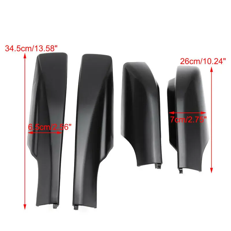 4 Uds cubierta de portaequipajes de techo de coche para Toyota RAV4 2006 2007 2008 2009 2010 2012 ABS tapa de extremo de riel de portaequipajes reemplazar cubierta protectora