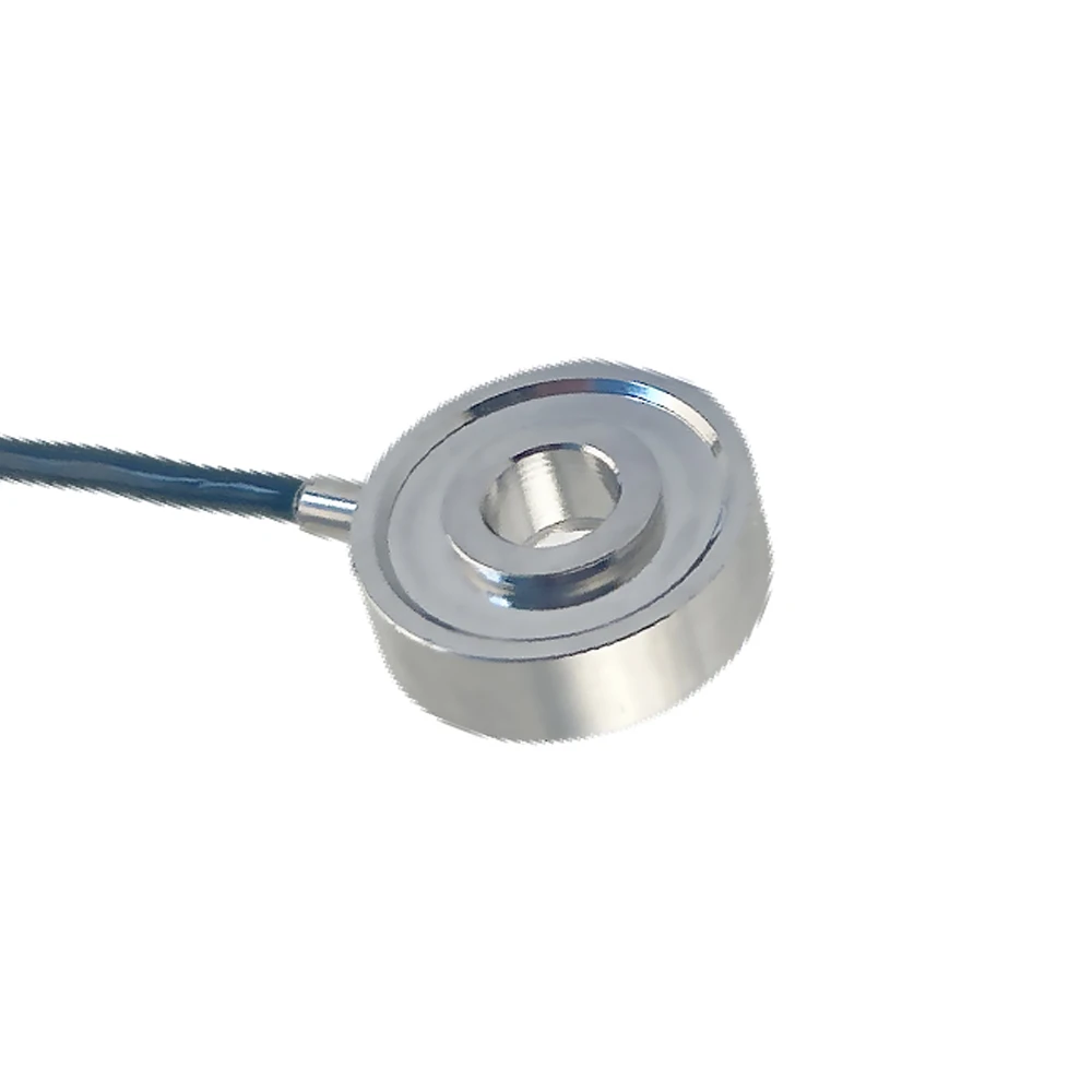 Célula de Carga Tipo Donut de Alta Precisión ConTronix con Pantalla Digital, Controlador de Peso, Kit de Sensor de Fuerza de Anillo de Acero Inoxidable