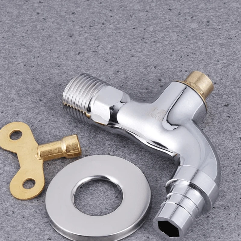 Grifo de agua portátil para el hogar, llave de bloqueo, antirrobo, para cocina y exterior