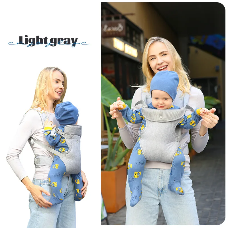 Correa de hombro para bebé, mochila portátil con correa para niños, hombro grueso, Sudadera con capucha ergonómica, correa para bebé de canguro
