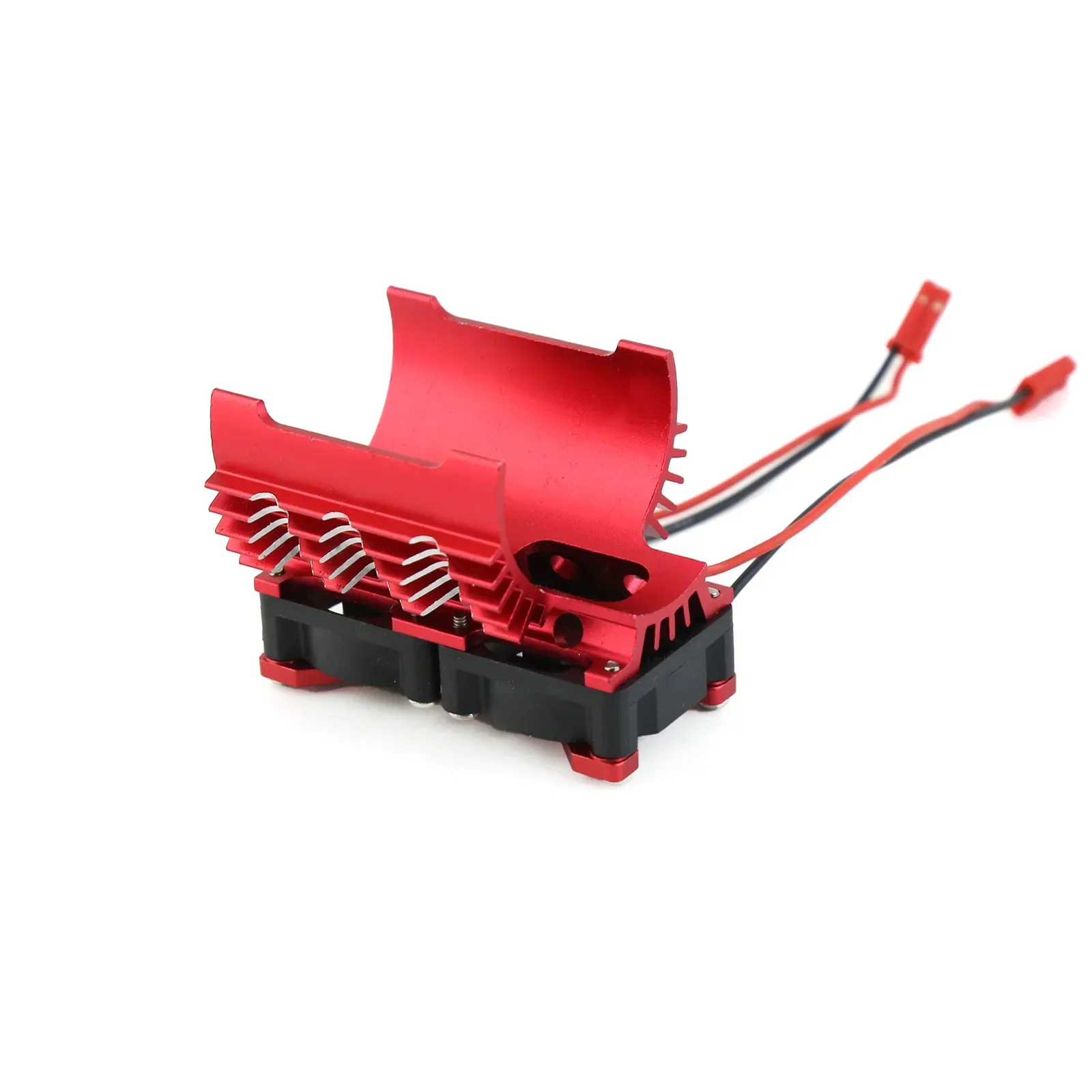 Disipador de calor del motor Doble ventilador de refrigeración de 20000 rpm 40-42 mm Compatible con motores 1/7 1/8 Arrma Traxxas RC Car Fit 4068 4074 4082 4268 4274