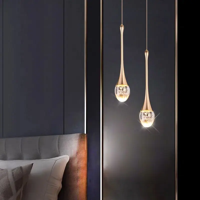 Luces colgantes de cristal de burbujas modernas para interiores, lámpara colgante para cocina, Isla, comedor, sala de estar, Bar, cafetería, decoración del hogar