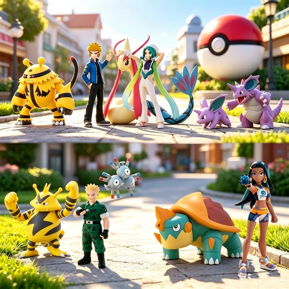 Figuras de Anime POKEMON Milotic Scale World: Gallade, Gengar, Torterra, Nidoking, Magneton, Swampert, Sceptile, Electivire, Garchomp