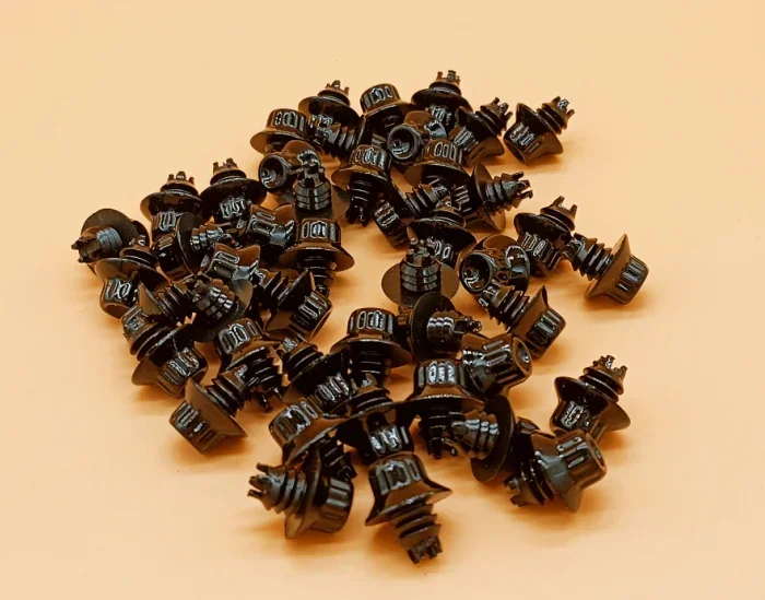 100 o 300 Uds tapa de rueda remaches de rueda universales tuercas llantas tachuelas de aleación tapa de plástico 6,9mm