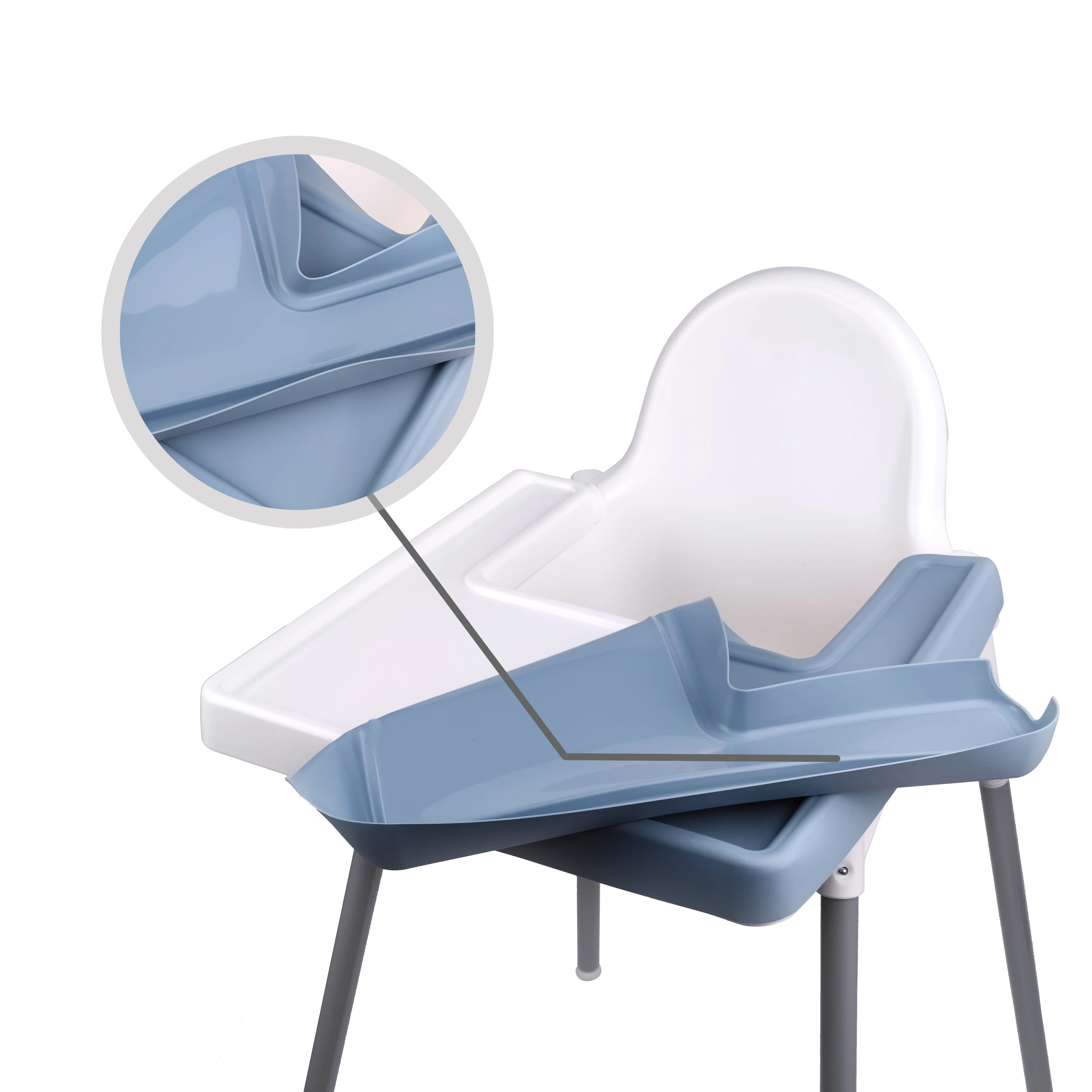 Antilop-alfombrilla para silla alta de cubierta completa, mantel individual para comedor, bandeja para trona, mantel individual de silicona para bebé para niños