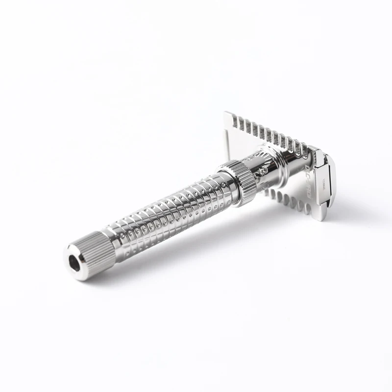 Afeitadora de seguridad ajustable para hombre Yaqi Ultima Open Comb de acero inoxidable