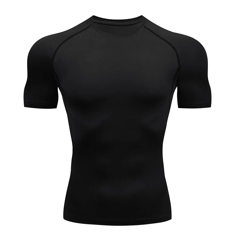 Camisas de compresión con estampado de daga para hombre, camisetas atléticas de secado rápido, camisetas de protección contra sarpullidos, entrenamiento de gimnasio, camisetas interiores para correr