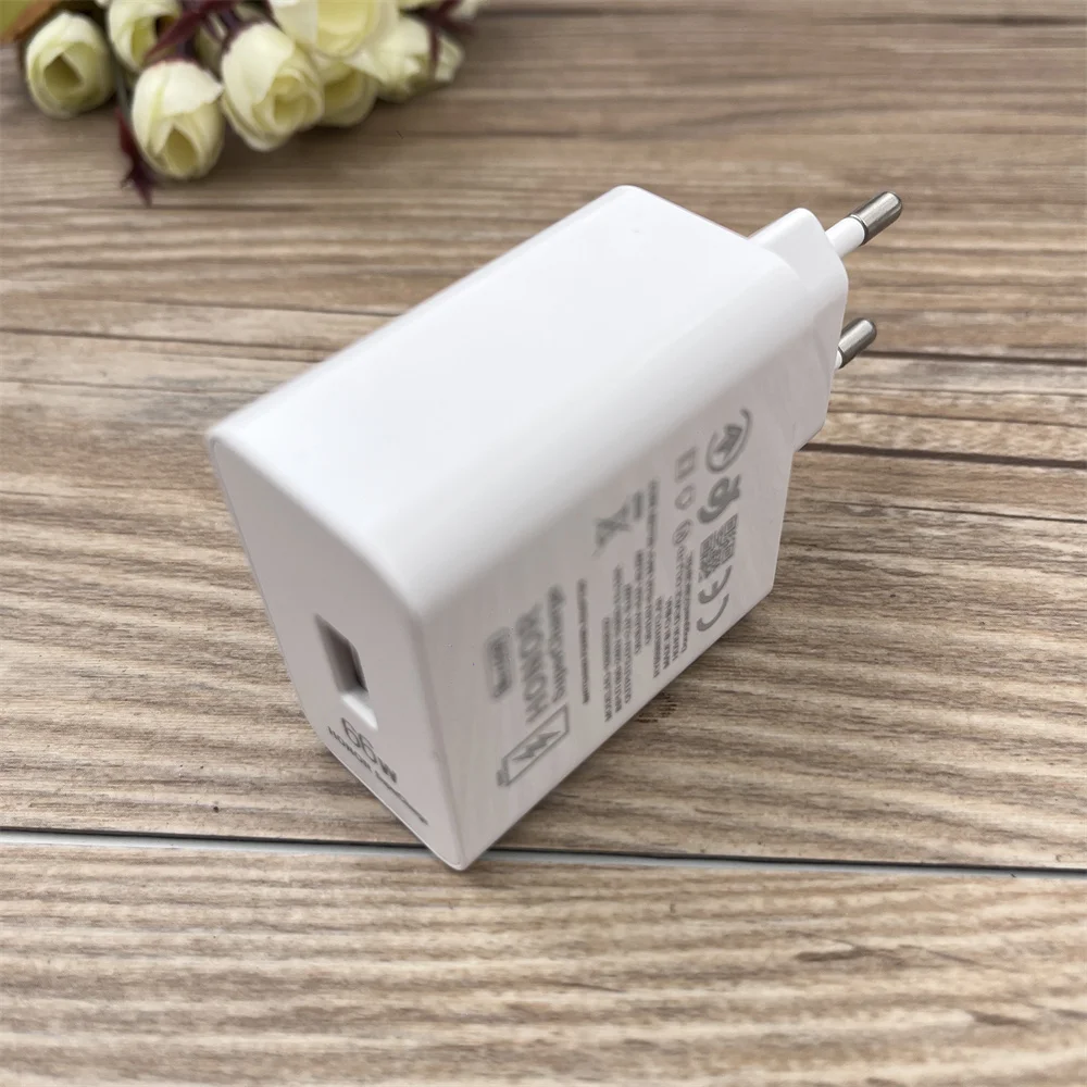 Cargador rápido Original Honor de 66W, adaptador de corriente de supercarga UE, Cable Usb tipo C 6A para Honor 400 300 Pro X60 Magic 8 7 6 5 4 Lite