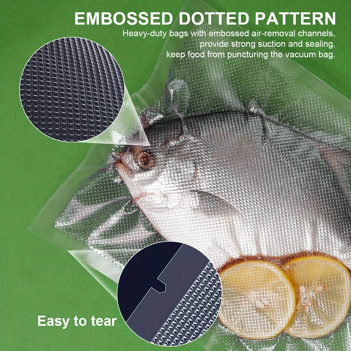 Bolsas para Envasar al Vacío, Bolsas para Alimentos, Bolsas de Almacenamiento para Sous Vide, para Envasado al Vacío en la Cocina, 1500 cm/Rollo