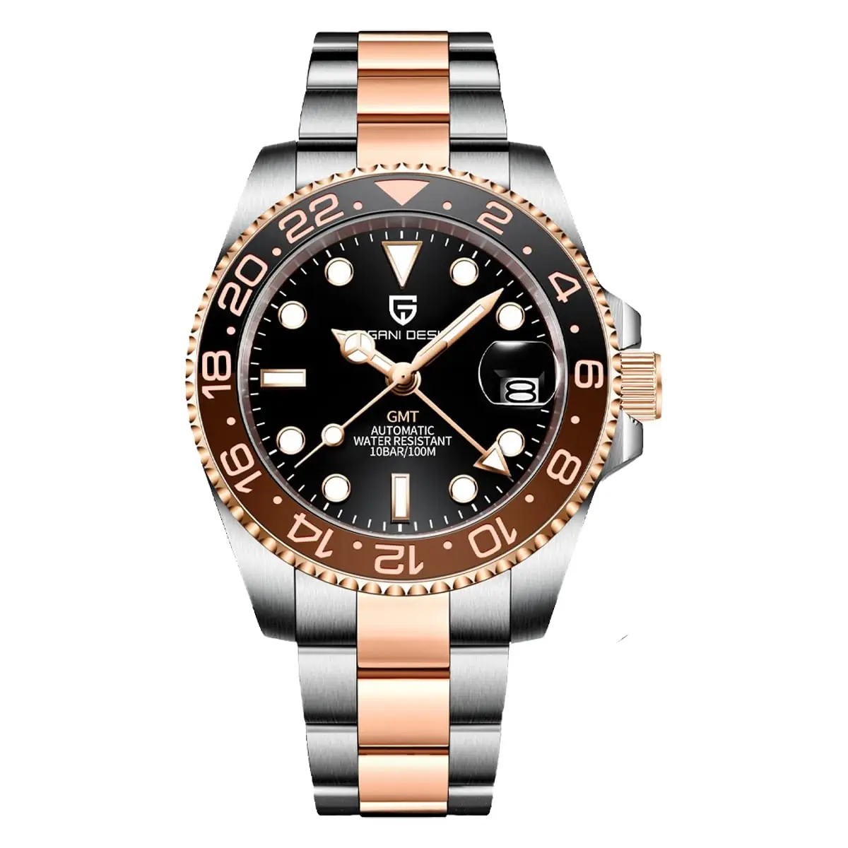 Nuevo Reloj Automático PAGANI DESIGN GMT 1662 de 40 mm, Reloj de Pulsera para Hombre, Marca de Primera Calidad, Resistente al Agua hasta 100 m, Relojes Mecánicos para Hombre