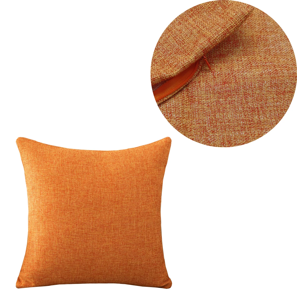 Funda de cojín de sofá sólida 30X50/40X4045X45/40X60/50X50/55X55/60X60 funda de almohada de lino acogedor para el hogar y la Oficina