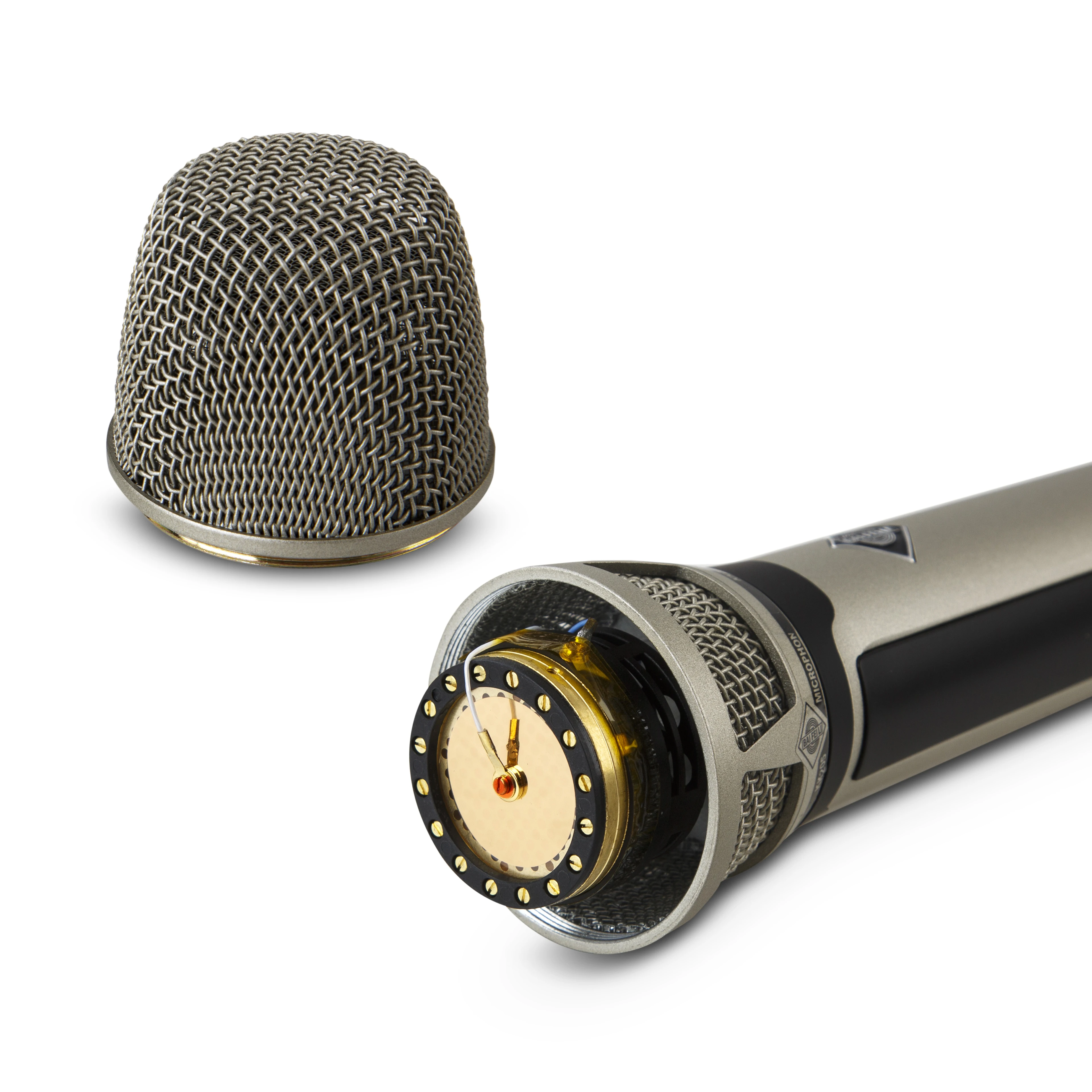 BAIFEILI-micrófono de mano con cable KK205, condensador cardioide de diafragma grande de 34mm para altavoces, máquina de Karaoke, amplificador y mezclador