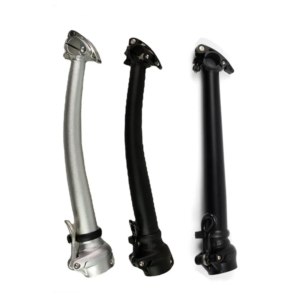 Vástago de bicicleta plegable Chooee, vástago doblado de 350mm compatible con vástago de bicicleta plegable DOHON SP8 412 de 14/16/20 pulgadas