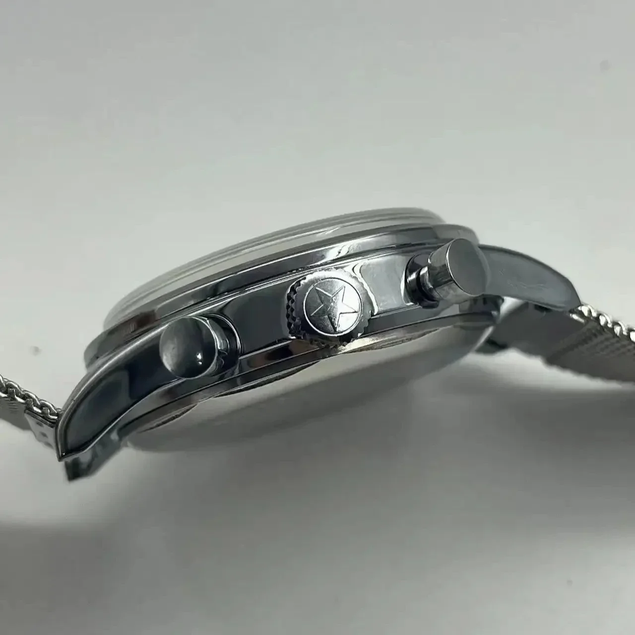 Relojes para hombre 1963 piloto reloj automático 42mm impermeable retro cronógrafo de cuarzo reloj de vestir vintage