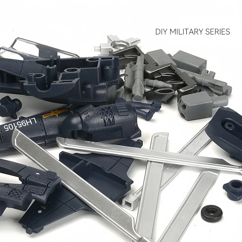 Bloques de Construcción de Helicópteros de la Serie Militar Creativa 1/72, AH-64/EC-665/Z-10, Modelo de Trueno Ardiente, Juguetes Decorativos DIY para Regalos de Navidad