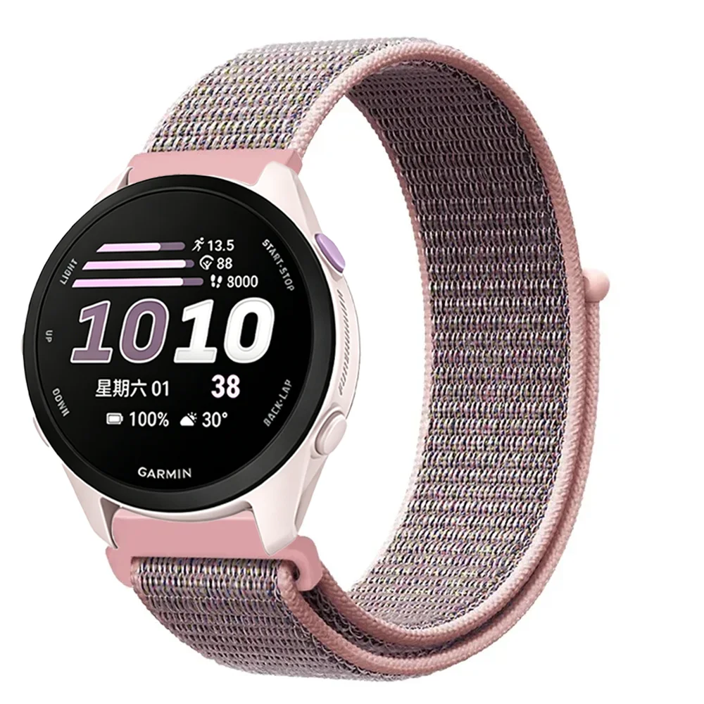 Correa de nailon de 20mm y 22mm para Garmin Forerunner 170, 70, 970, 570, 165, 55, pulsera deportiva, Correa para Garmin Active 6, 5/Venu 4, 45mm