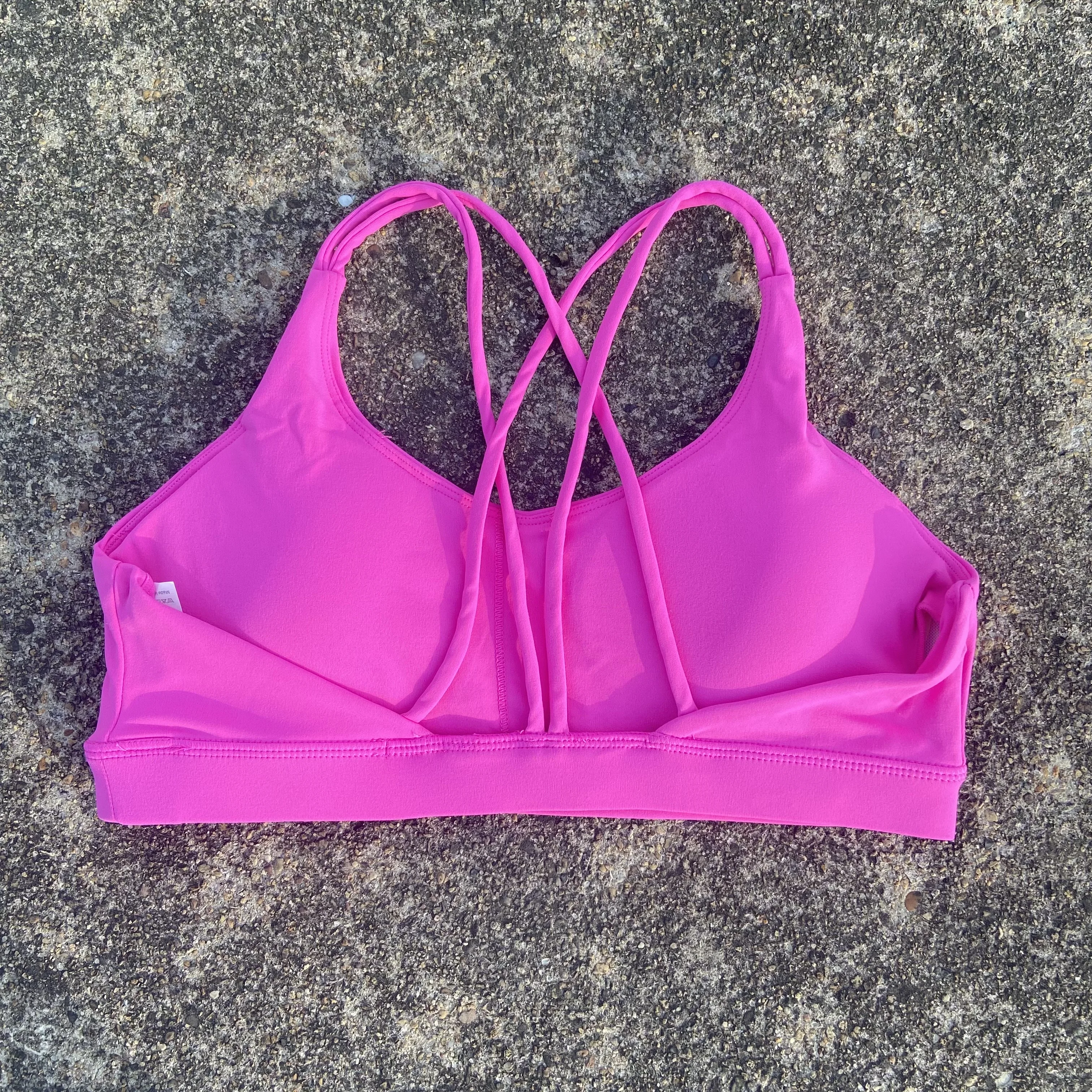 Ropa interior de Yoga para gimnasio de alta resistencia de Color sólido, Sujetador deportivo cruzado para mujer, Top deportivo a prueba de golpes, entrenamiento ajustado atlético con almohadilla para el pecho