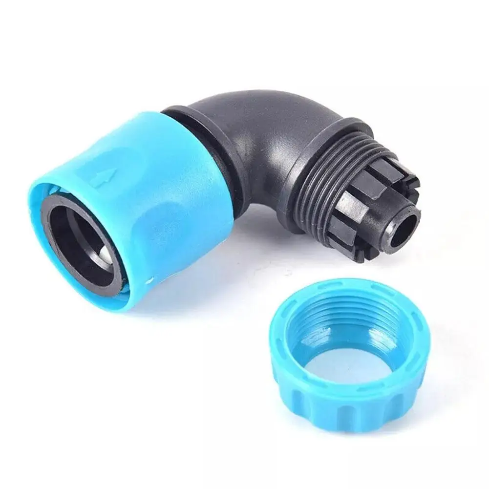 Conector de agua de jardín ABS de 1/2 pulgadas, tubería de agua suave, junta de grifo de codo, manguera de riego de jardín, adaptador de conexión rápida
