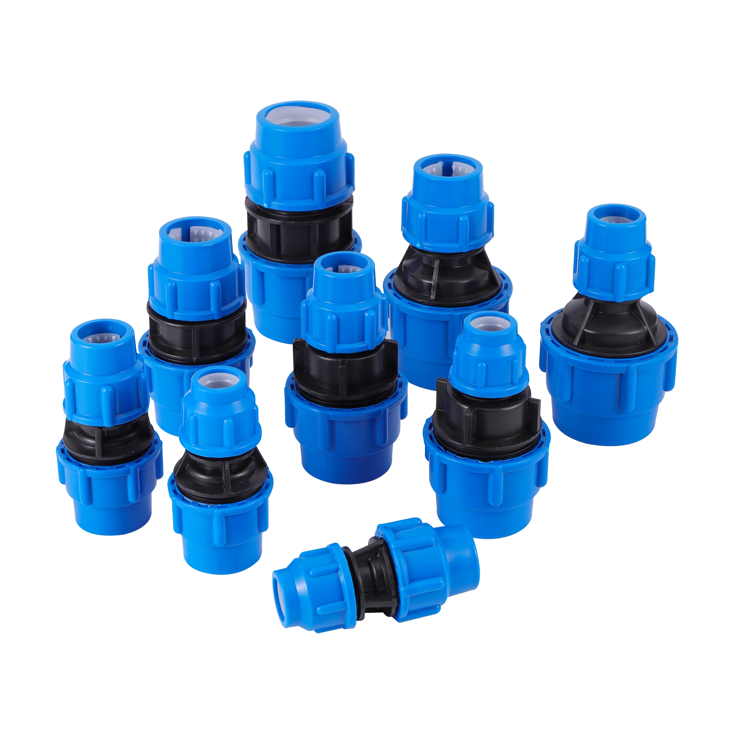 Divisor de agua de PVC para grifo, Conector de reducción rápida, accesorios de tubería de agua de riego para agricultura y jardín, 20/25/32/40/50mm, 1 unidad